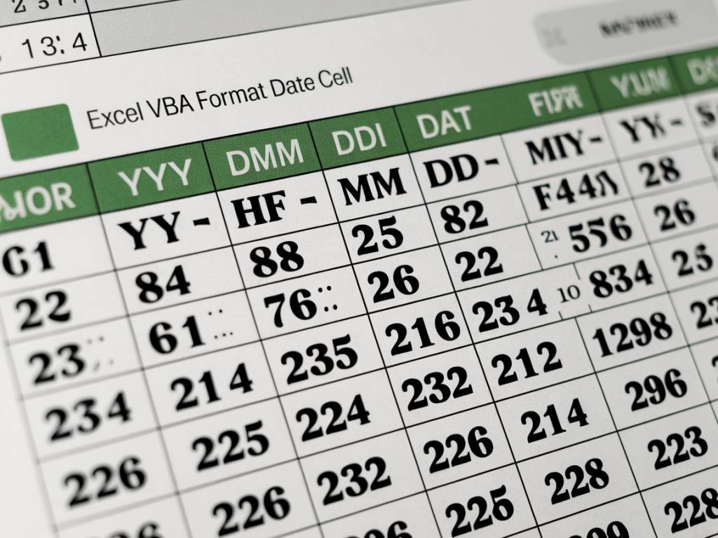 excel vba format date cell : tout ce que vous devez savoir