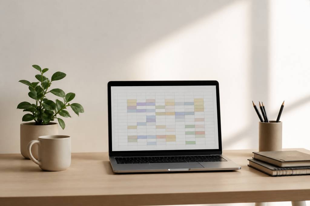 Employee schedule template : modèle Excel de planning des employés