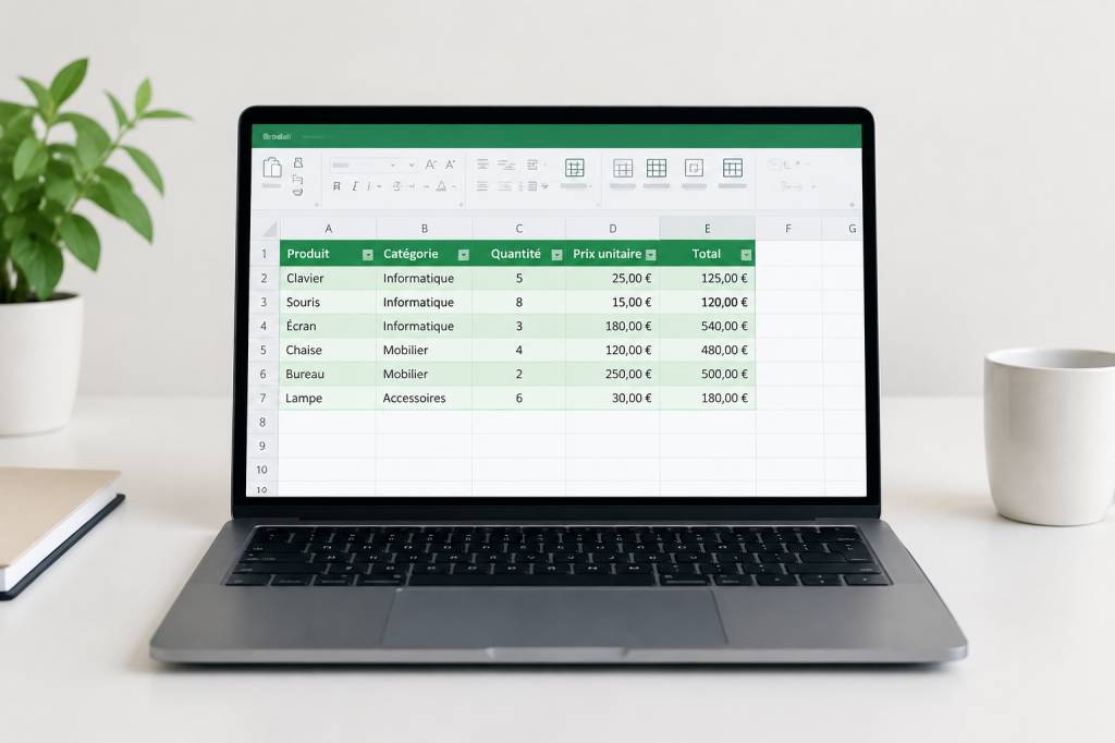 Excel : mettre sous forme de tableau facilement