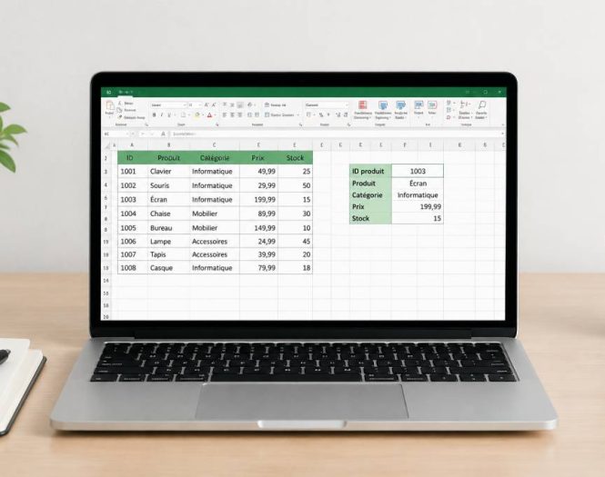 Exemple recherchev sur Excel : comment utiliser cette fonction avec un tableau de données